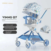 可折疊360°轉向嬰兒推車（可坐可躺/可登機）（款式B）#R25-101430 