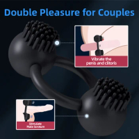 Wireless Remote Control Cockring Vibrator Clitoris Stimulation Sleeve for Penis Ring Sex Toys for Men Male Chastity Cock Rings