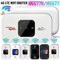 H5577R 4G Lte WiFi Router Wireless 150Mbps Hotspot with SIM Card Slot Chip Portable Modem 2100mAh Mini Mobile Hotspot Plug&amp;Play