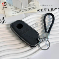 Leather Key Case Keychain for BMW 5 7 Series X5 X7 i7 iX 735i 740i LCI IX I20 X1 U11 G70 G09 G07 Smart Key Ring Key Cover