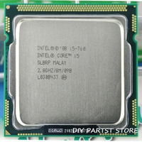 Intel Core I5 760 I5-760 2.8GHz/ 8MB Socket LGA 1156 CPU Processor Supported memory: DDR3-1066, DDR3-1333