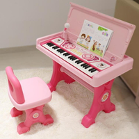 寶麗/Baoli 兒童鋼琴書桌多功能電子琴初學者寶寶玩具女孩1-3-6歲 滿399免運！全館85折！