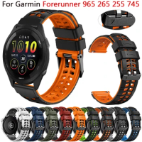 22mm Strap For Garmin Forerunner 265 965 255 745 Sport Silicone Band Venu 2 3 Vivoactive 4 Smart Watch Bracelet Wristband Correa
