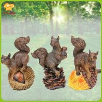 3D Squirrel Silicone Candle Mould Decoration Home Garden Squirrel Pine Cones Chestnuts Molds Gypsum Resin Soap