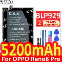 5200mAh KiKiss Powerful Battery BLP929 For OPPO Reno8 Pro Reno 8 Pro+ reno 8 pro