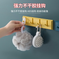 免打孔強力鋼琴掛鉤浴室墻壁掛鉤門后衣帽掛架廚房抹布收納排掛鉤