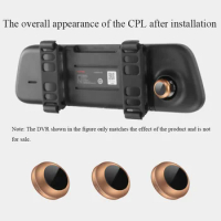 For 70mai rearview mirror car recorder streaming media car DVR special lens polarizer, car millet 70mai car recorder CPL filter