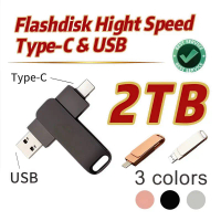 {2in1}2TB  type c 1TB 3.0 usb High Speed 32GB 128GBB 512GB 256GB Anti Air Untuk Komputer Penyimpanan