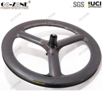 Carbon 3 spoke wheel 20" 451 Clincher Tubeless Disc Brake / Rim Brake 25mm Width 48mm Height Folding Bike Road Wheels