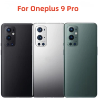 New Back Battery Cover Glass Panel Rear Door Housing Case Battery Cover With Camera Lens For Oneplus 9 Pro 9Pro Phone