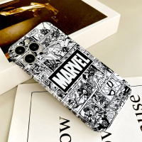Sarung Telefon Marvel, Logo Avengers, Bercetak Penuh, Bahan Licin, Serasi dengan SAMSUNG A78, A58, A