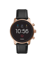 สมาร์ทวอทช์ (45mm.,ตัวเรือนสี Rose Gold Case,สายสีดำ) รุ่น Gen 4 Q Explorist HR
