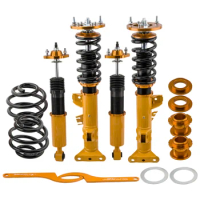 MaXpeedingrods Coilover Shocks Absorber &amp; Springs Kit for BMW E36 Compact 94-99 Adjustable Height Suspension Coilover Suspension