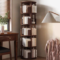 Bedroom Children Angle Shelf Corner Bookcase Wood 360 ° Rotating Shelf for Books Magazine Librero Mueble Modular Furniture AA