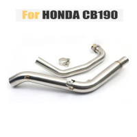 For 51mm Honda CB190 CB190R CBF190X CBF190 Motorcycle Exhaust Middle Link Mid Pipe Muffler Front Pipe 304 Stainless Steel
