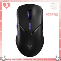 Rapoo VT9pro Bluetooth Wireless Mouse PAW3395 Lightweight Dual Mode With Wireless Charger Office Gaming Mice For Pc Laptop Gifts