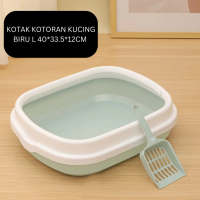 Toilet Kucing Berlapis Tebal Semi Tertutup Anti Percikan Dari Kotoran Kucing Aksesoris Kotak Toilet 