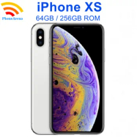 Original Apple iPhone XS 64/256GB ROM 5.8" Retina OLED IOS Face ID NFC Nano-SIM eSIM A12 Factory Unlocked Genuine Cell Phone