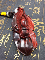 印度小葉紫檀手把件  知了（一夜成名）純手工精雕文玩手把件掛件1入