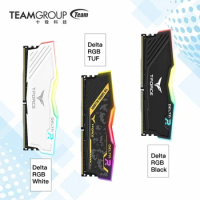 TEAMGROUP T-Force Delta RGB DDR4 SDRAM 8GB 16GB 3200MHz CL16 3600MHz CL18 Desktop Gaming Memory Ram - TUF / WHITE / BLACK