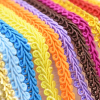 10 Yards Lace Trim Ribbon Gold Silver Centipede Braided Lace DIY Craft Sewing Accessories Wedding Xmas Decor Fabric Curve Lace