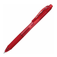 【Pentel 飛龍】ENERGEL-X自動鋼珠筆0.5 紅 BLN105-BX(3支1包)