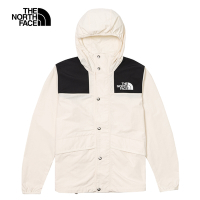 【The North Face 官方旗艦】北面男款米白色防潑水防風外套｜5JYNQLI