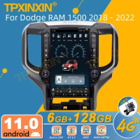 For Dodge RAM 1500 2018 - 2022 Android Car Radio 2Din Stereo Receiver Autoradio Multimedia Player GPS Navi Head Unit Screen