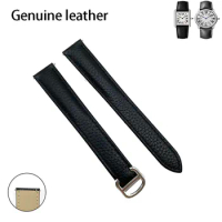 Watch strap Watch accessories leather High quality suitable for Cartier tank solo London Sandoz Watchband all steel buckle