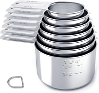 TILUCK Stainless Steel Measuring Cups SetKitchen Gadgets for Cooking & BakingSet of 5