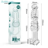 KDMM WOLFF SERIGALA GETAR CONDOM SLEVEE EXTENTION PRIA wolf non getar