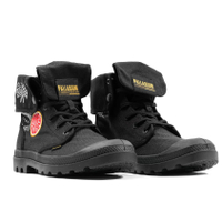 PALLADIUM BAGGY HIMALAYAN 黑 皇家恩菲爾德 聯名款 帆布鞋 中性碼 74318008 高筒