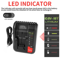 18V Replacement Lithium Battery Charger for Black and Decker PORTER CABLE Lithium Battery Charger 2A