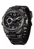 Biden Watch BIDEN Jam Tangan Pria Anit Air Digital Analog Olahraga Bercahaya Multifungsi Tali Siliko