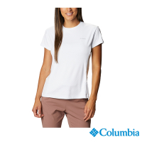 Columbia 哥倫比亞 女款-UPF50酷涼快排短袖上衣-白色 UAR29570WT / S22