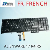 FR-FRENCH Backlight keyboard for DELL ALIENWARE 17 R4 R5 Laptop keyboard with RGB Backlight