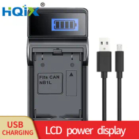HQIX for Canon IXUS 200A 300 320 330 40 430 500 V2 V3 IXY 200 300 320 400 430 450 500 320 S330 camera NB-1L 1LH Battery Charger