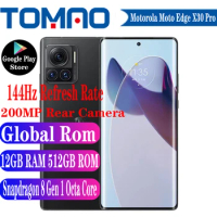 Global ROM Motorola Moto Edge X30 Pro Smartphone Snapdragon 8 Gen 1 Octa Core 6.67" 144Hz 4610mAh 125W 200MP Rear Triple Cameras
