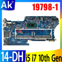 19798-1 448.0L102.0011 Mainboard For HP X360 14-DH Laptop Motherboard With I5-1035G1 I7-1065G7 CPU 100% Full Working Well