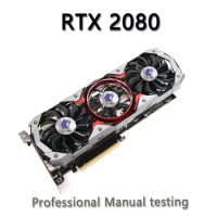 Used NVIDIA GeForce RTX 2080 8GB RTX 2080 Super 8GB RTX 2080 Ti 11GB 12nm 352bit Graphics Cards GPU Video Card Desktop PC
