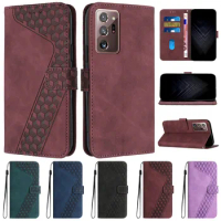 For Samsung Galaxy Note 20 Ultra 5G Case Geometric Leather Wallet Case For Etui Samsung Note20 Ultra 8 9 10+ 10 Lite Phone Cover