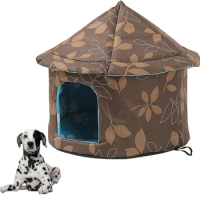 Outdoor Pet Dog House Foldable Bed Soft Winter Camouflage Waterproof Rainproof Cat Kennel House Pet Shelter