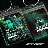 Drewstudio, Leclerc, Hamilton, Verstappen, Alonso, Rantai Kunci Kad Bintang Barangan F1 Boleh Diguna