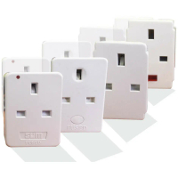 3 Way 3 Pin Travel Multi Adapter Socket Plug With Neon Indicator Light - Sirim Approved