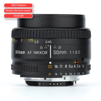 Nikon 50mm Nikkor F/1.8D AF Prime Lens for DSLR Camera (Black)