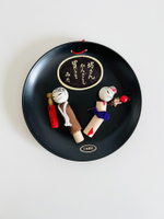 日本中古 鄉土玩具 民俗木雕木芥子木偶賞盤掛飾裝飾掛件