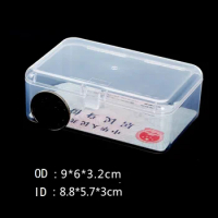(Stock) Transparent Clear Plastic Box Small Plastic Storage Box 9X6X3.2CM