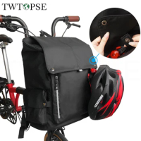 TWTOPSE Backpack M Bike Bags For Brompton Folding Bicycle 3SIXTY Pikes Rain Cover Fit 3 Holes Dahon Tern Laptop Computer Basket
