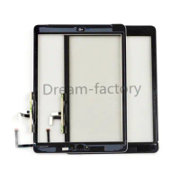 Touch Screen Digitizer with Button and IC Connector Adhesive Sticker for iPad 5th 2017 A1822 A1823