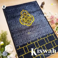 Hampers Sajadah Kiswah Embossed Kemas Box Premium + Tasbih Digital + Hangtag Souvenir Lebaran Umrah